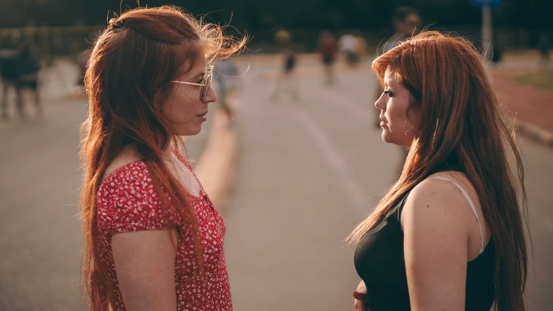 loner meeting up with friend outside saying it's just me tonight