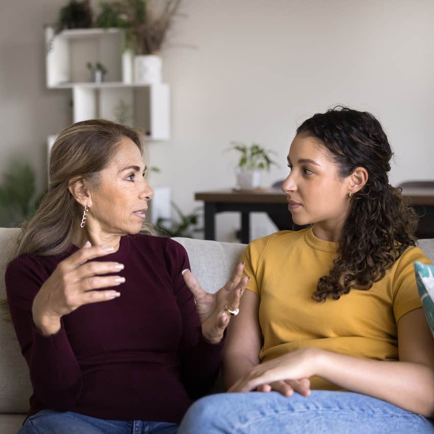 emotionally and socially uncomfortable mom asking adult daughter does that make sense
