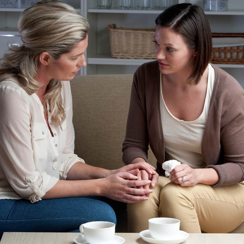 woman asking her friend how she's really doing