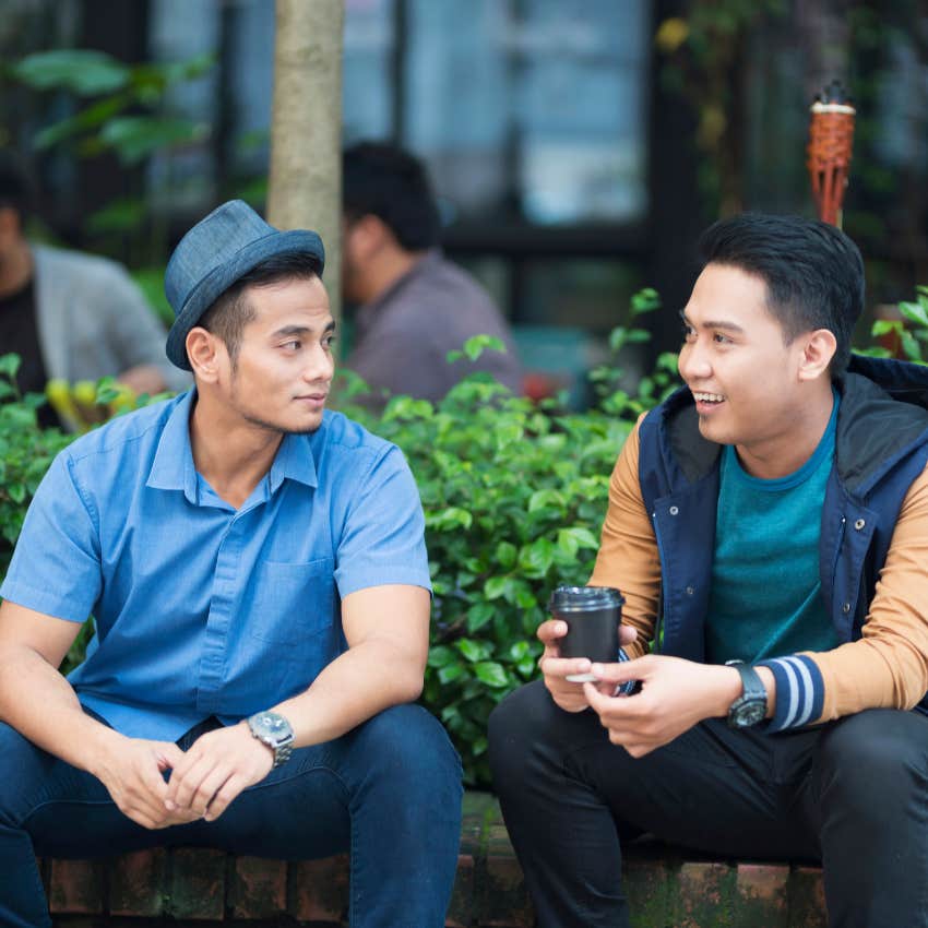 honest man telling his friend he thinks he's wrong