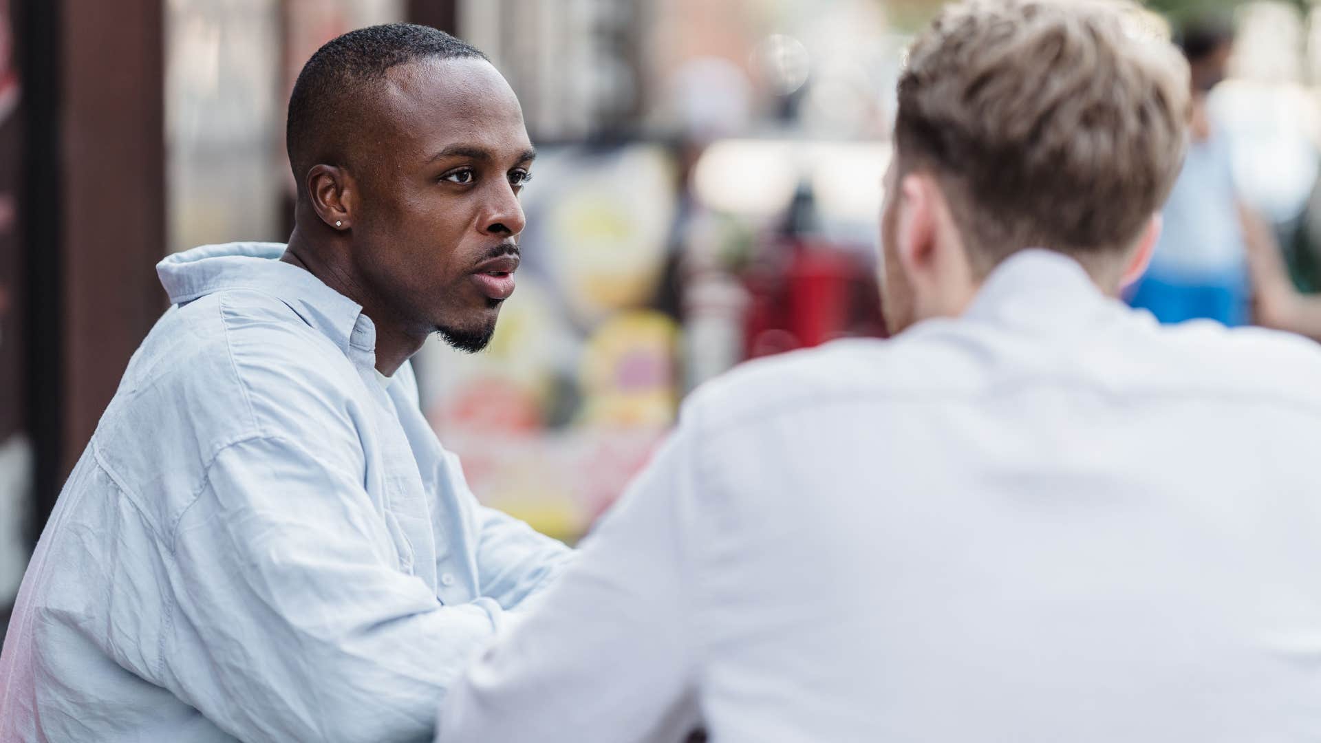 man whose brain can't slow down telling friend he needs his rest