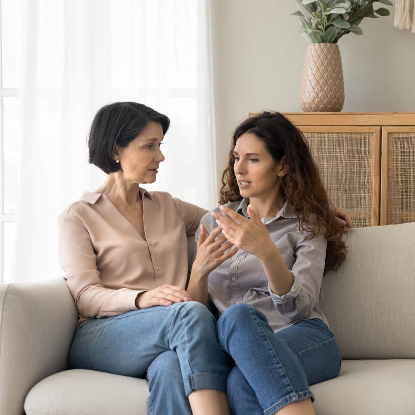 gen x mom telling adult daughter she should settle down early