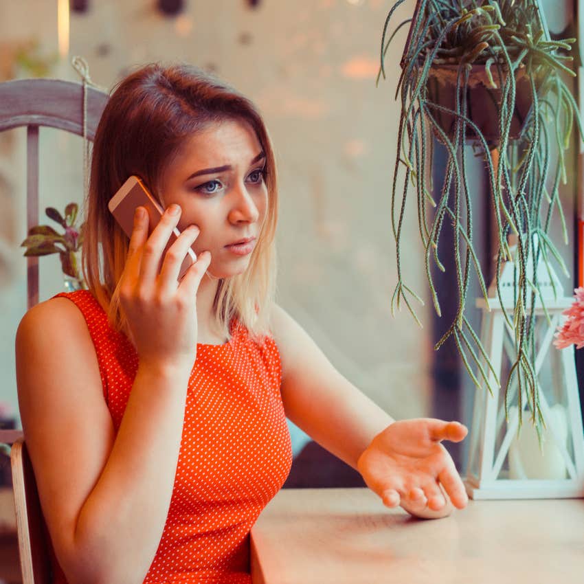 woman who doesn't feel good enough saying i don't want to bother you