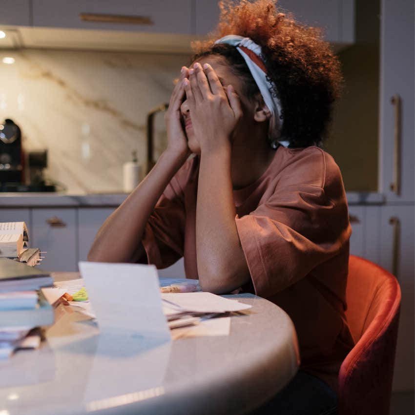 woman with decision fatigue struggling with a tiny decision