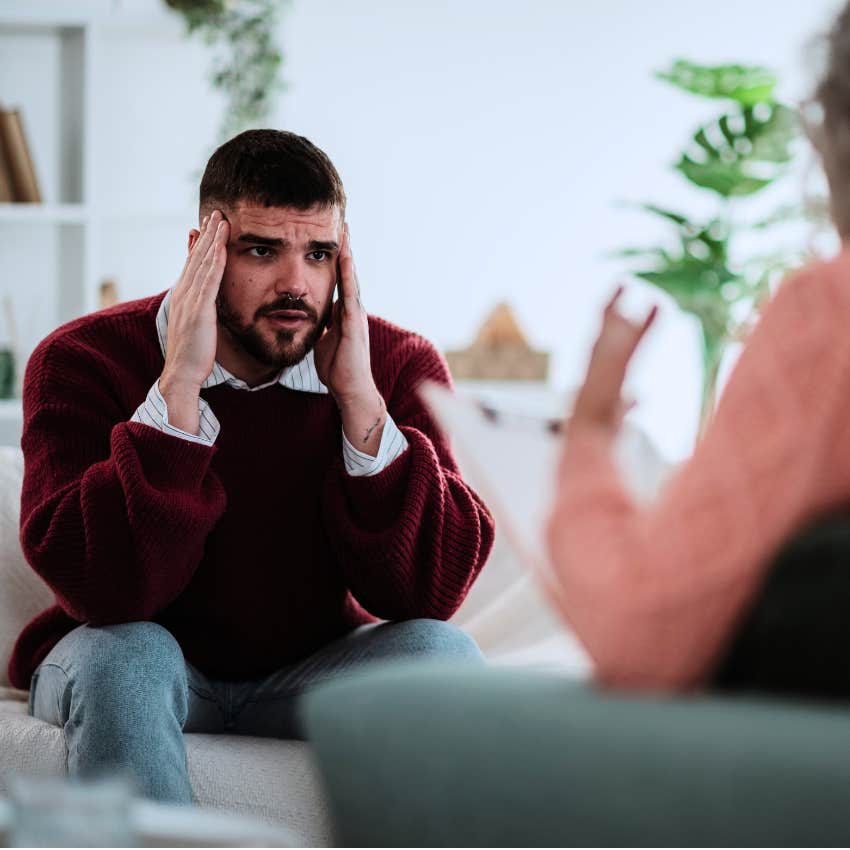 man who lacks empathy telling therapist you just don't get it