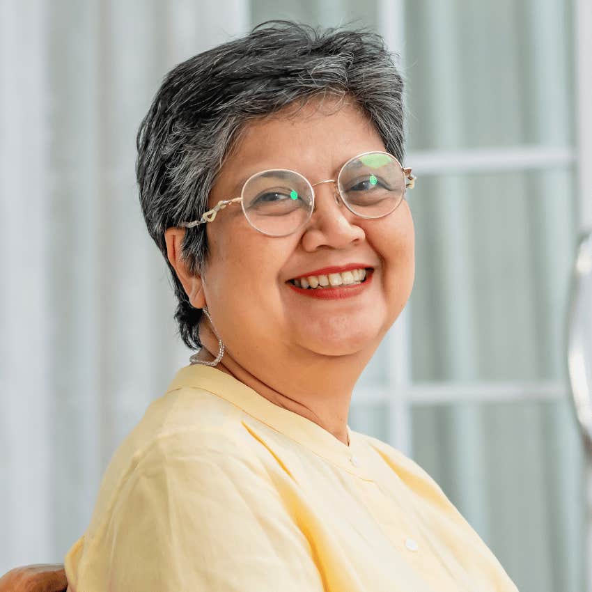 smiling older woman