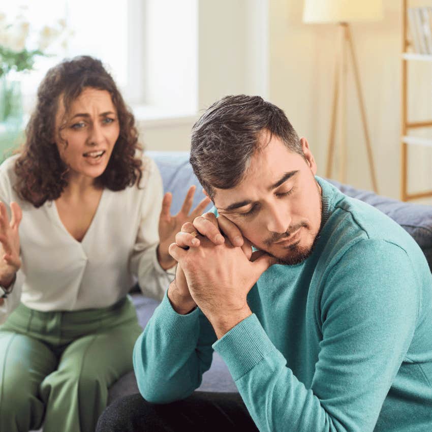 stubborn couple fighting about not knowing how to listen to one another