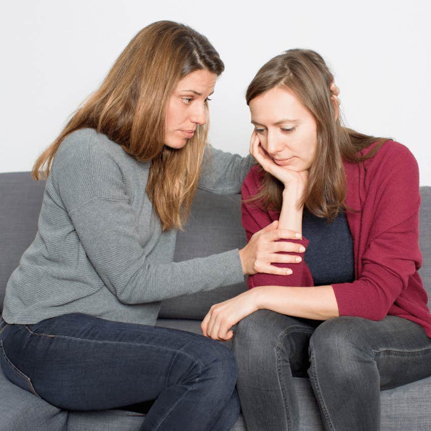 supportive female friend with high emotional credibility