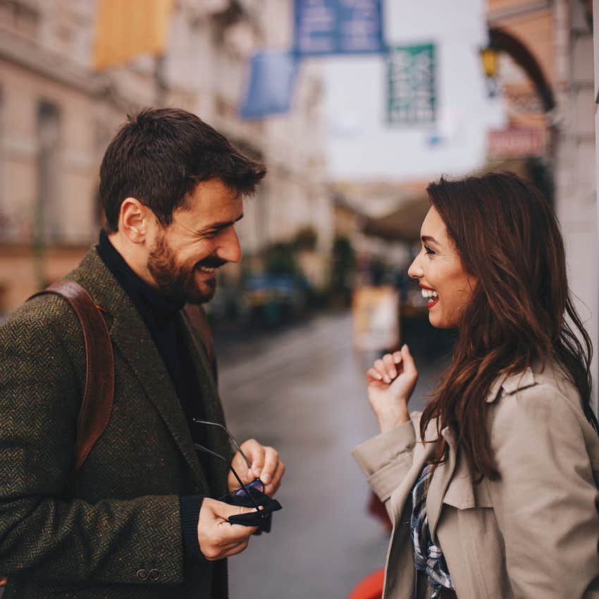 man who flirts with other women when his wife is around