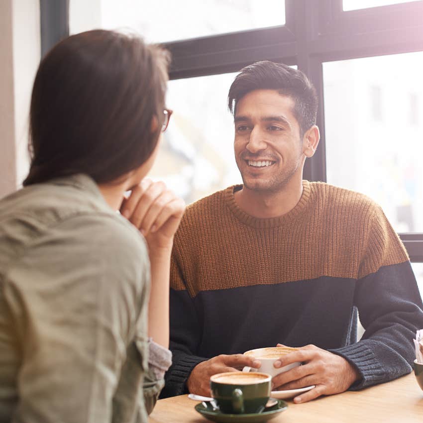 emotionally mature man asking thought provoking questions to friend