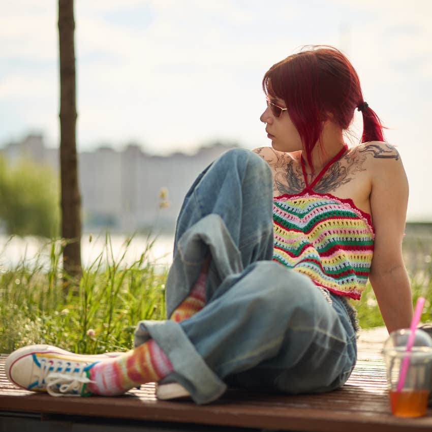 gen z woman enjoying micro-retirement seems lazy but makes her productive