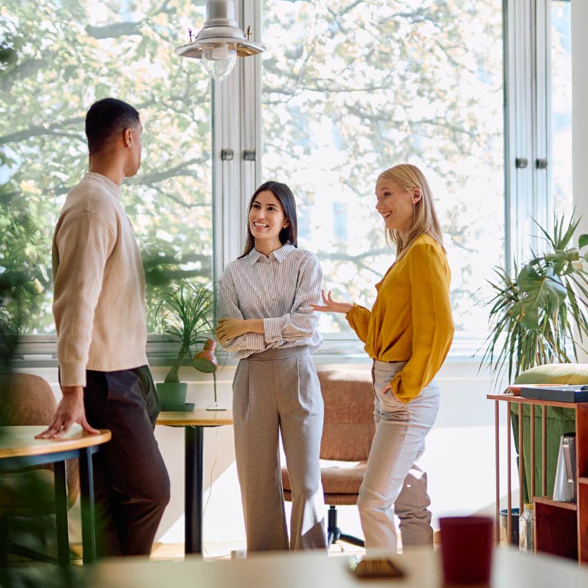 gen z co-workers talking about everything but actual work makes them more productive