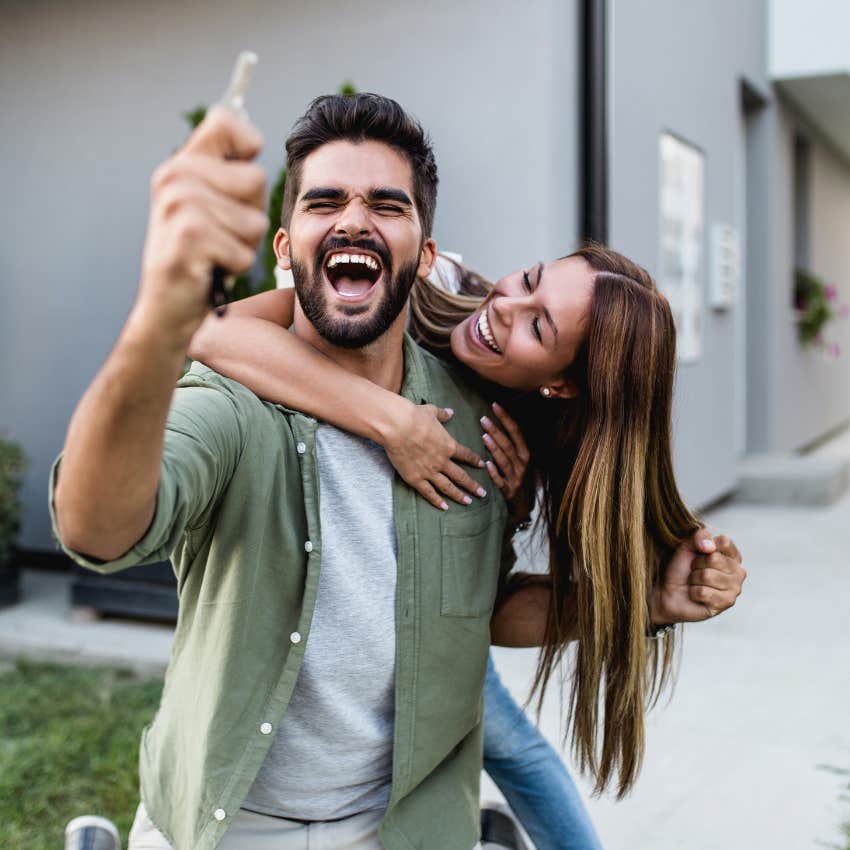Gen Z couple buying their first home