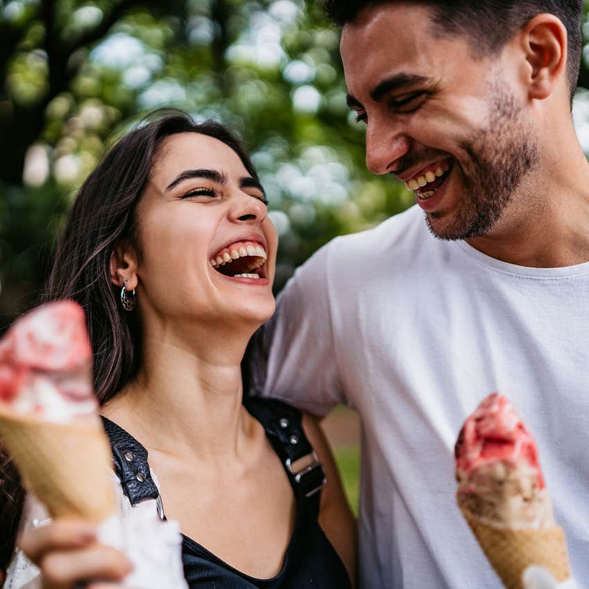 happy Gen Z couple who've chosen not to have kids