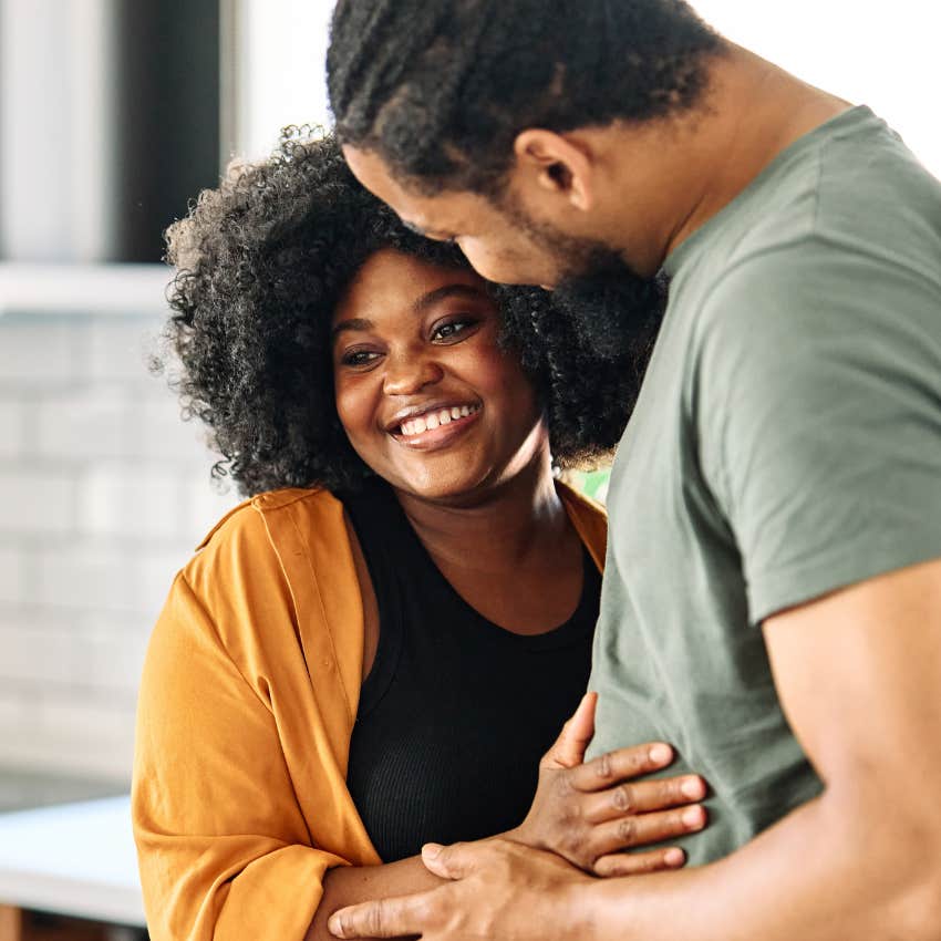 millennial couple hugging and treating each other like a top priority