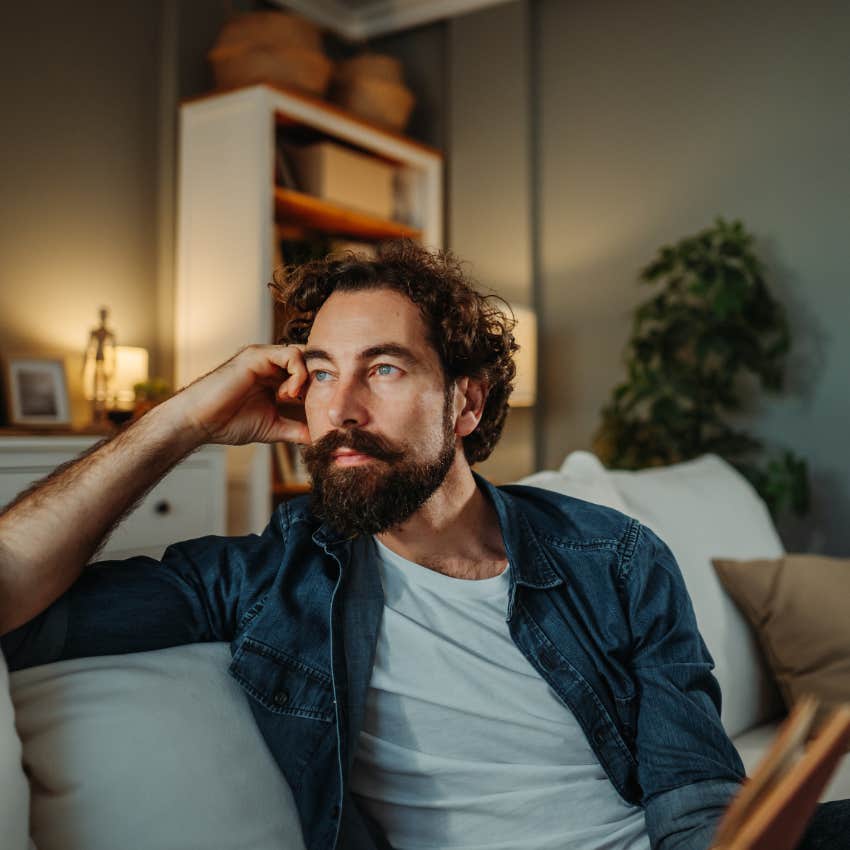man with intellectual curiosity thinks about the history of things
