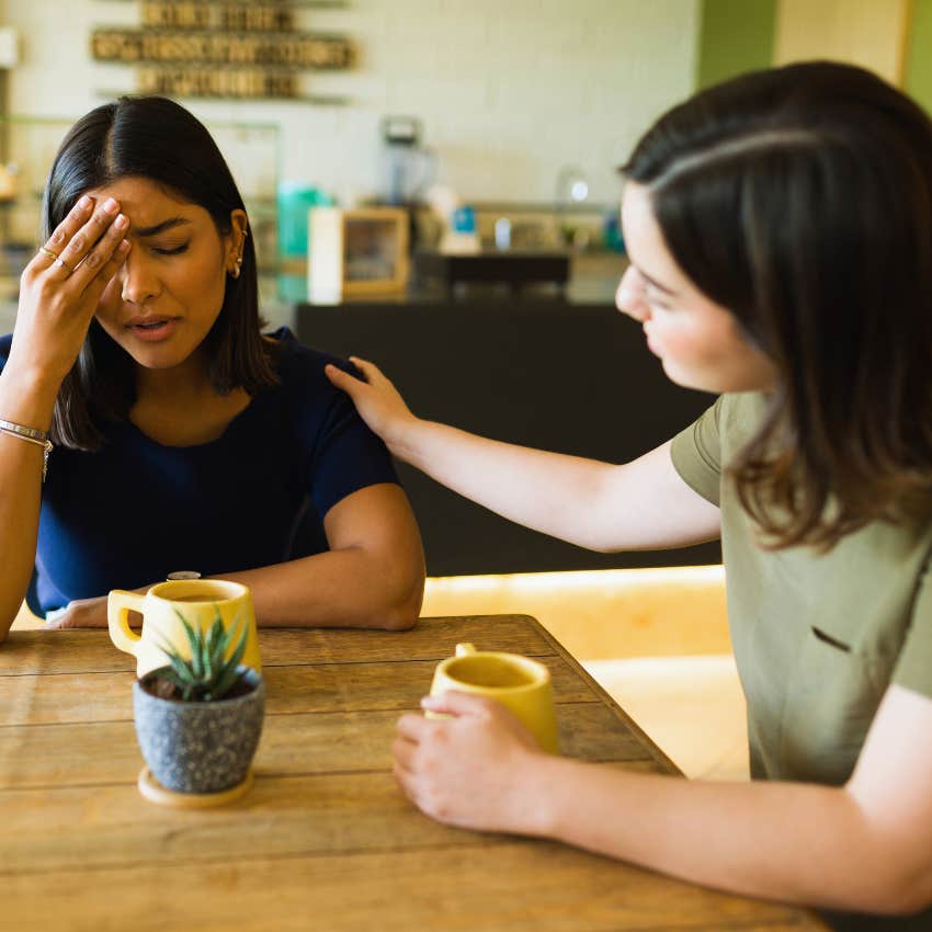 woman spending time with other people who care