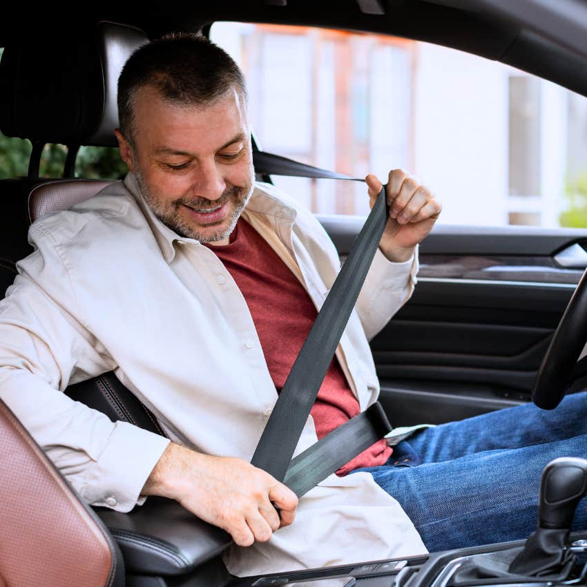 Man spending on expensive car payments and driving.