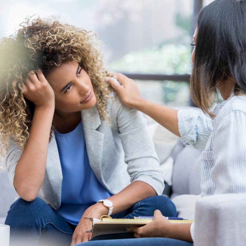 woman with no real problems but lots of complaints saying nobody understands what i'm going through