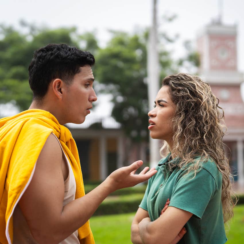 manipulative narcissist trying to twist a woman's words