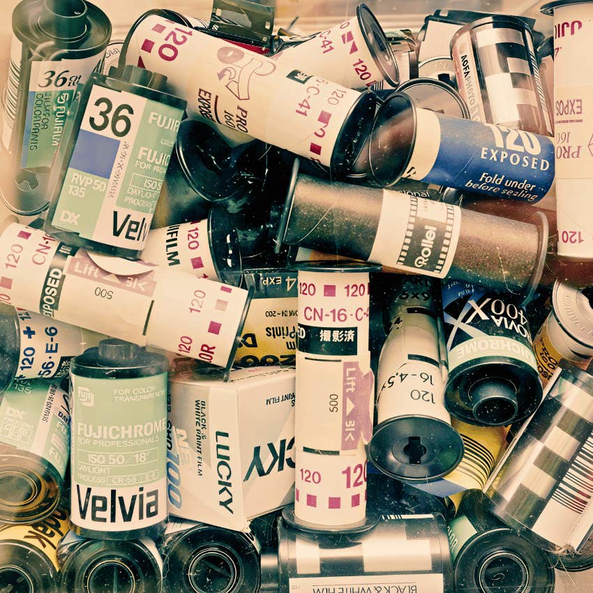 variety rolls of film to develop