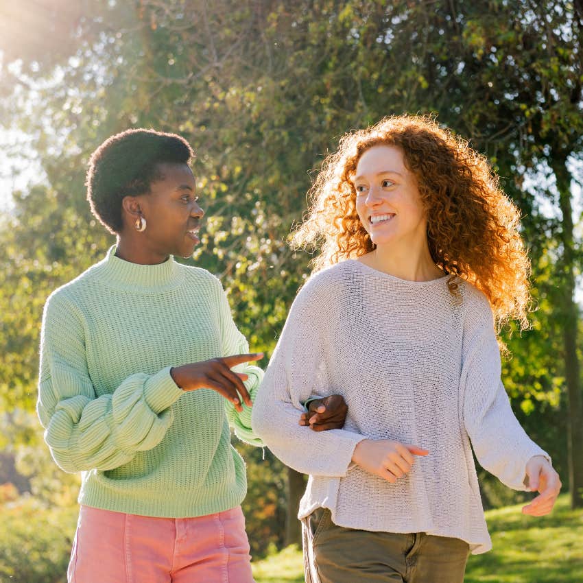 two women who share deep respect asking what they other thinks