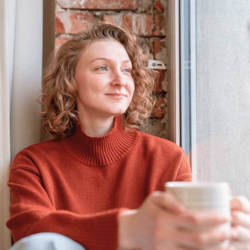 wildly motivated woman being compassionate to herself