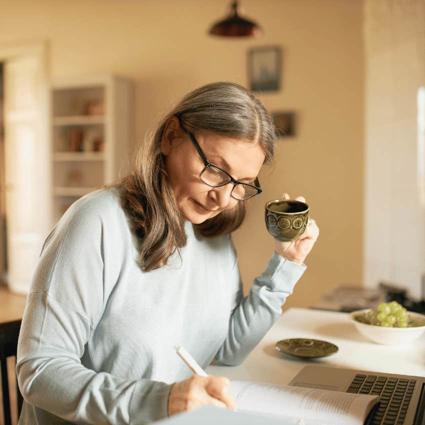 woman planning her day to stay mentally sharp