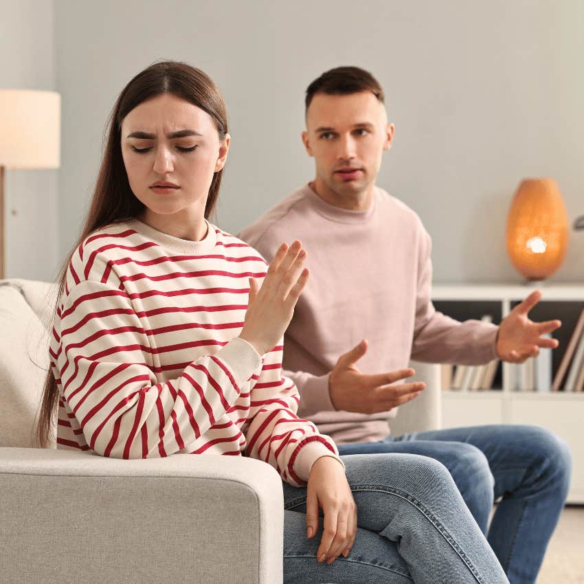 woman upset with emotionally clueless man