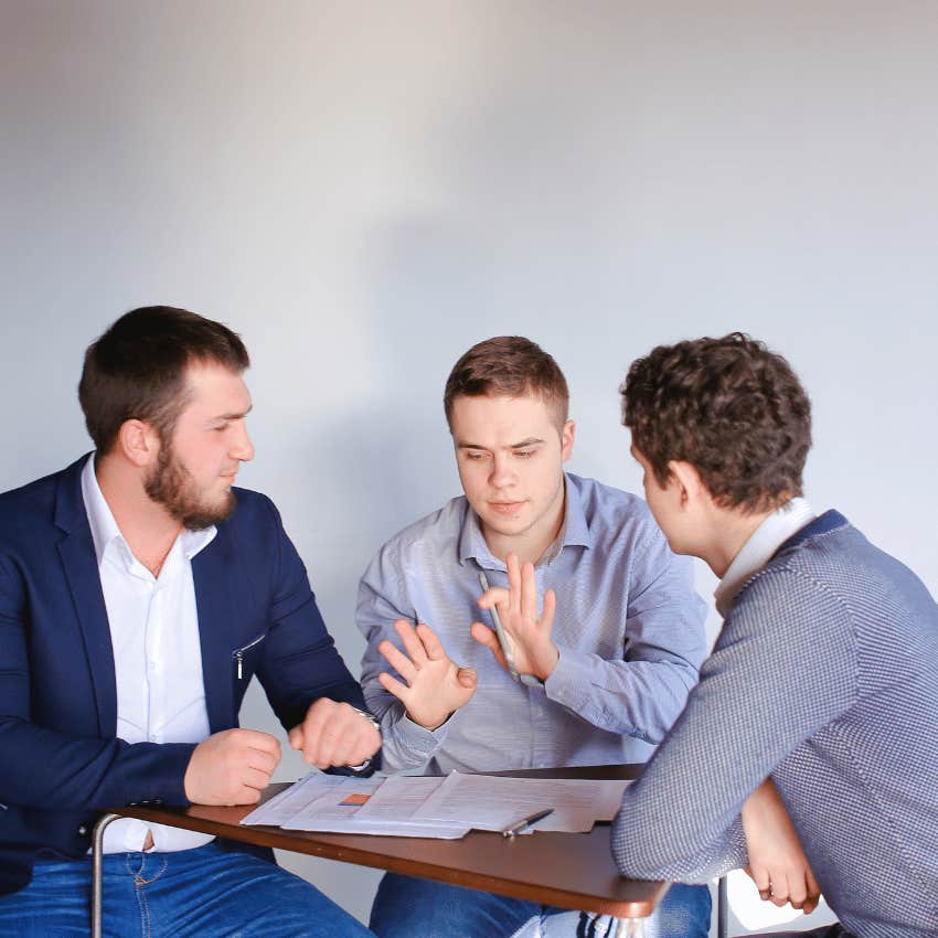 young man refusing to tolerate disrespect by being open to respectful discussion