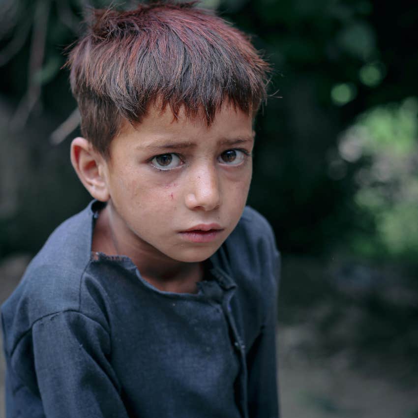 boy who has been emotionally neglected and has touch aversion