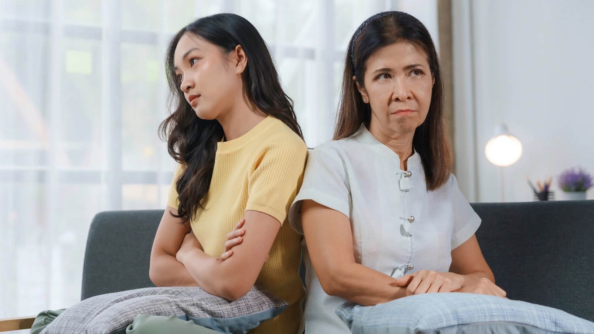 teenager telling older woman you're gaslighting me