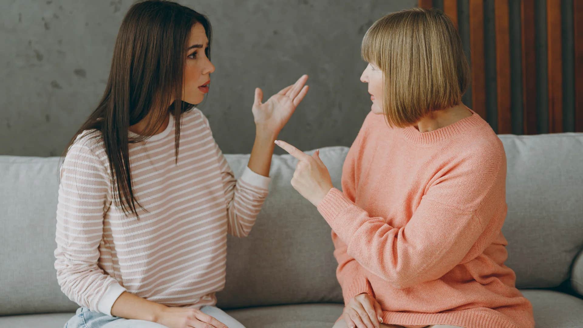 boomer woman telling younger woman that's not a real job