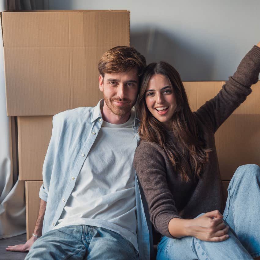couple moving into their first small older house that they can actually afford
