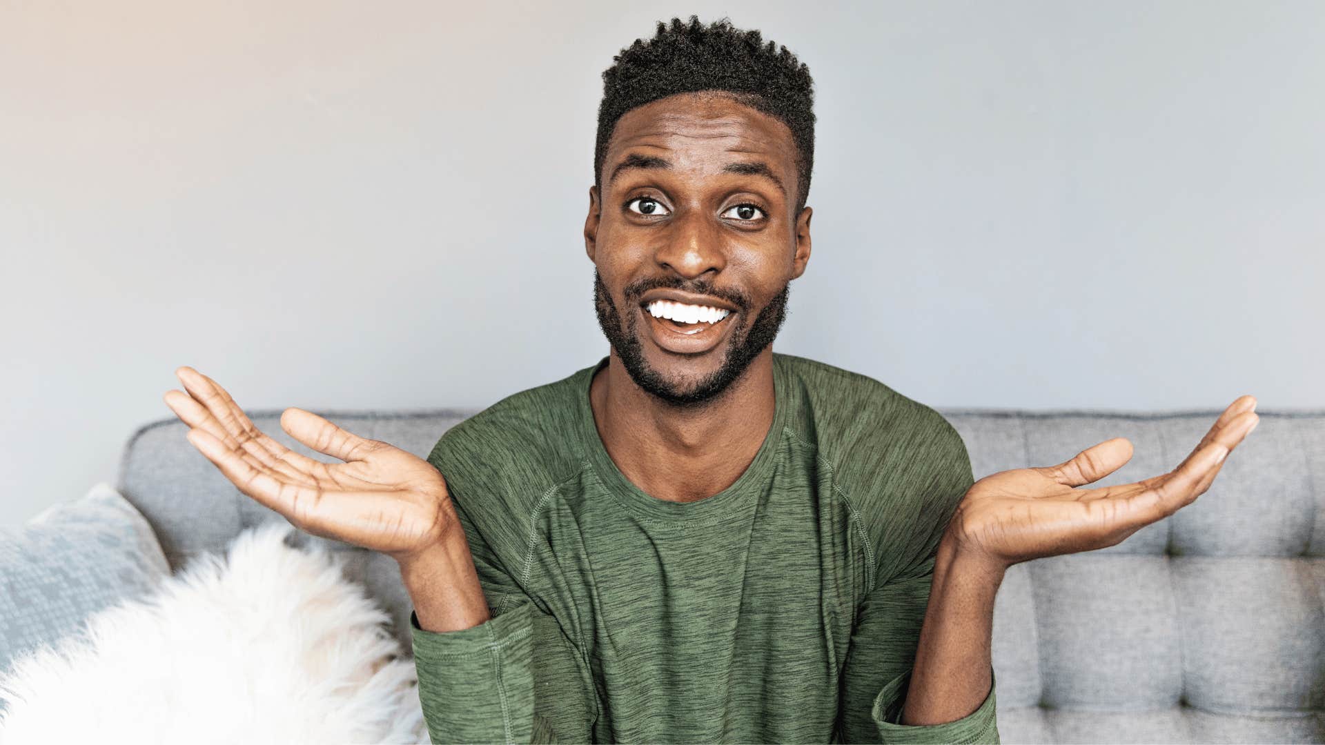 man saying whatever