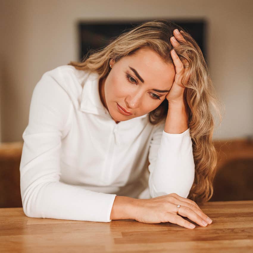woman with codependent habits because she takes care of everyone except herself