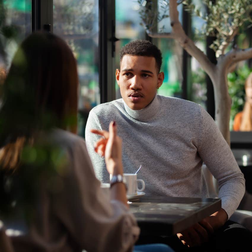 man losing his capacity for small talk saying he doesn't feel like chatting
