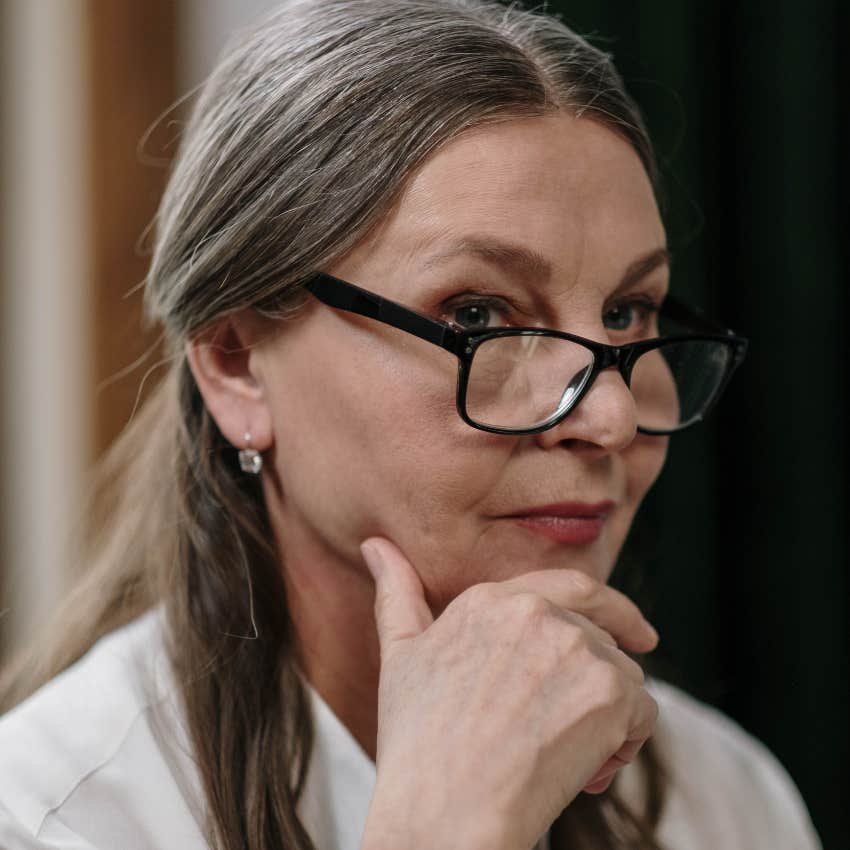 gen X woman deep in thought about what she finds impressive