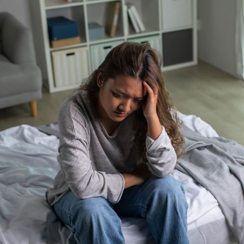 woman slowly losing her mental and emotional bandwidth complaining that everything feels like work