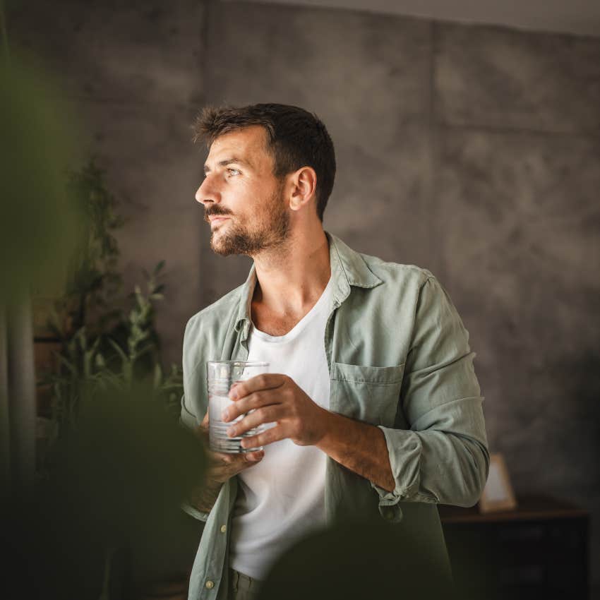 deeply clairvoyant man feeling a person is familiar
