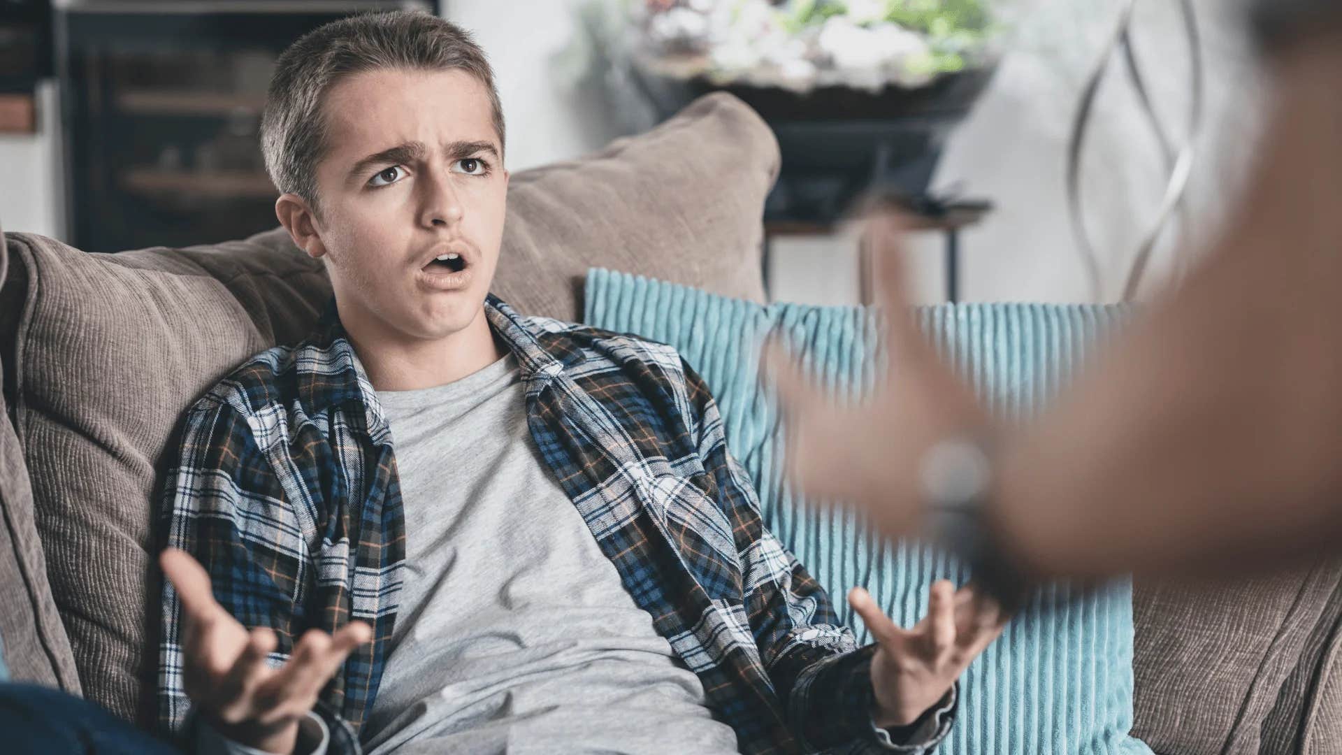 shocked teen reacting to being told because i said so that's why