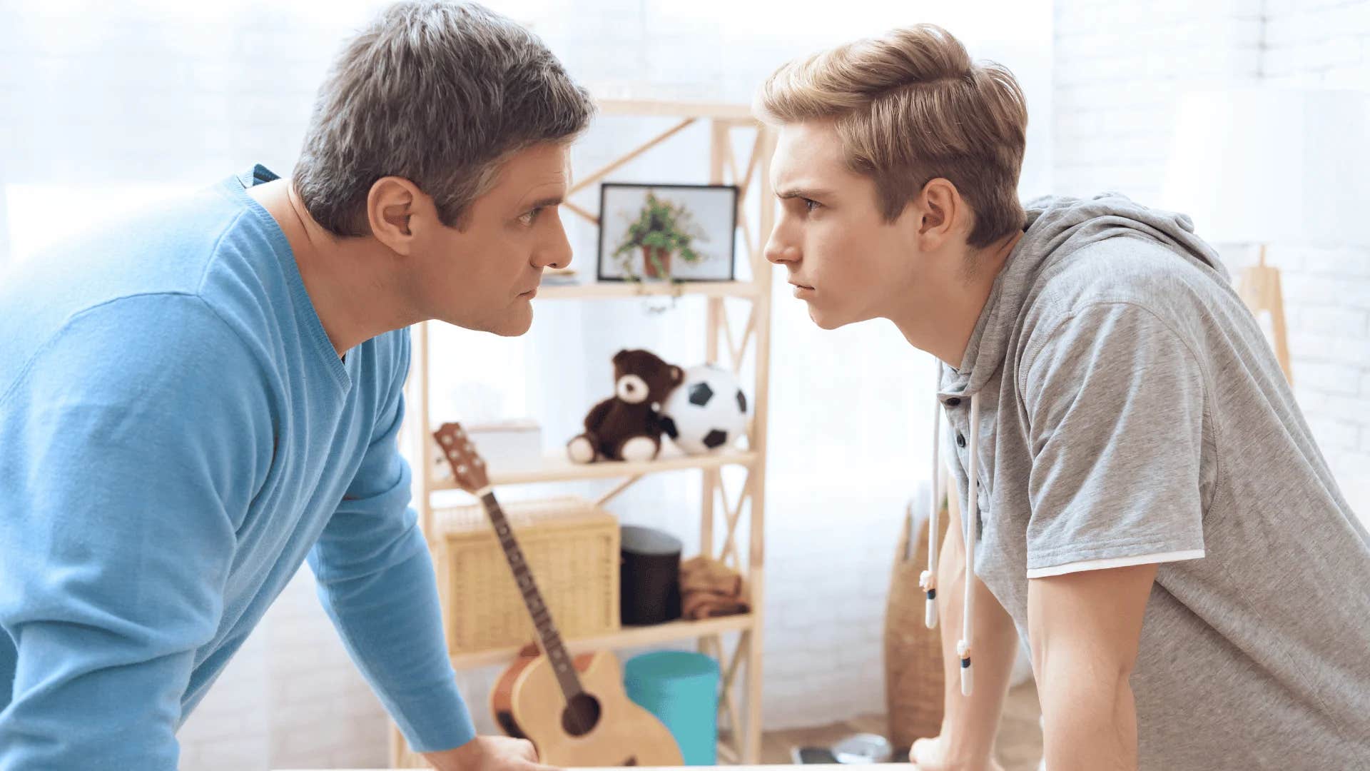 parent telling teenager if you don't fix your face i'll do it for you