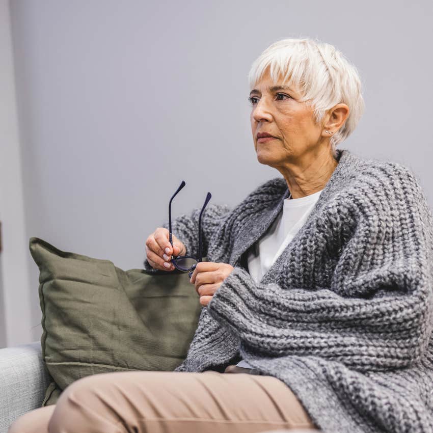 boomer woman trying to ignore her stress