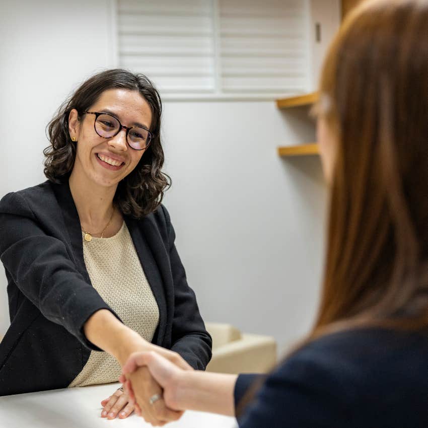 gen x woman at a job interview