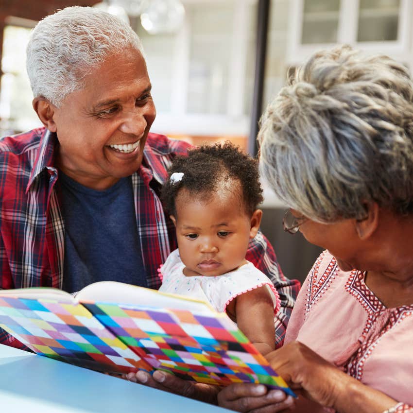 boomer couple spending the weekend with family