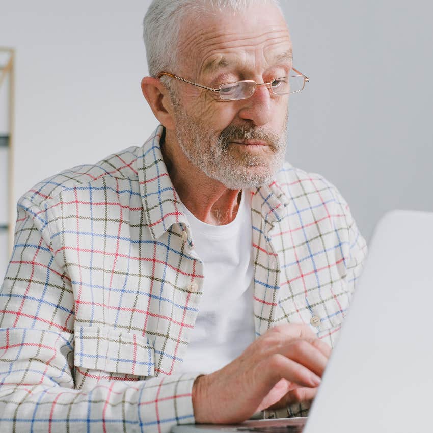 boomer man with intelligence because of his work ethic