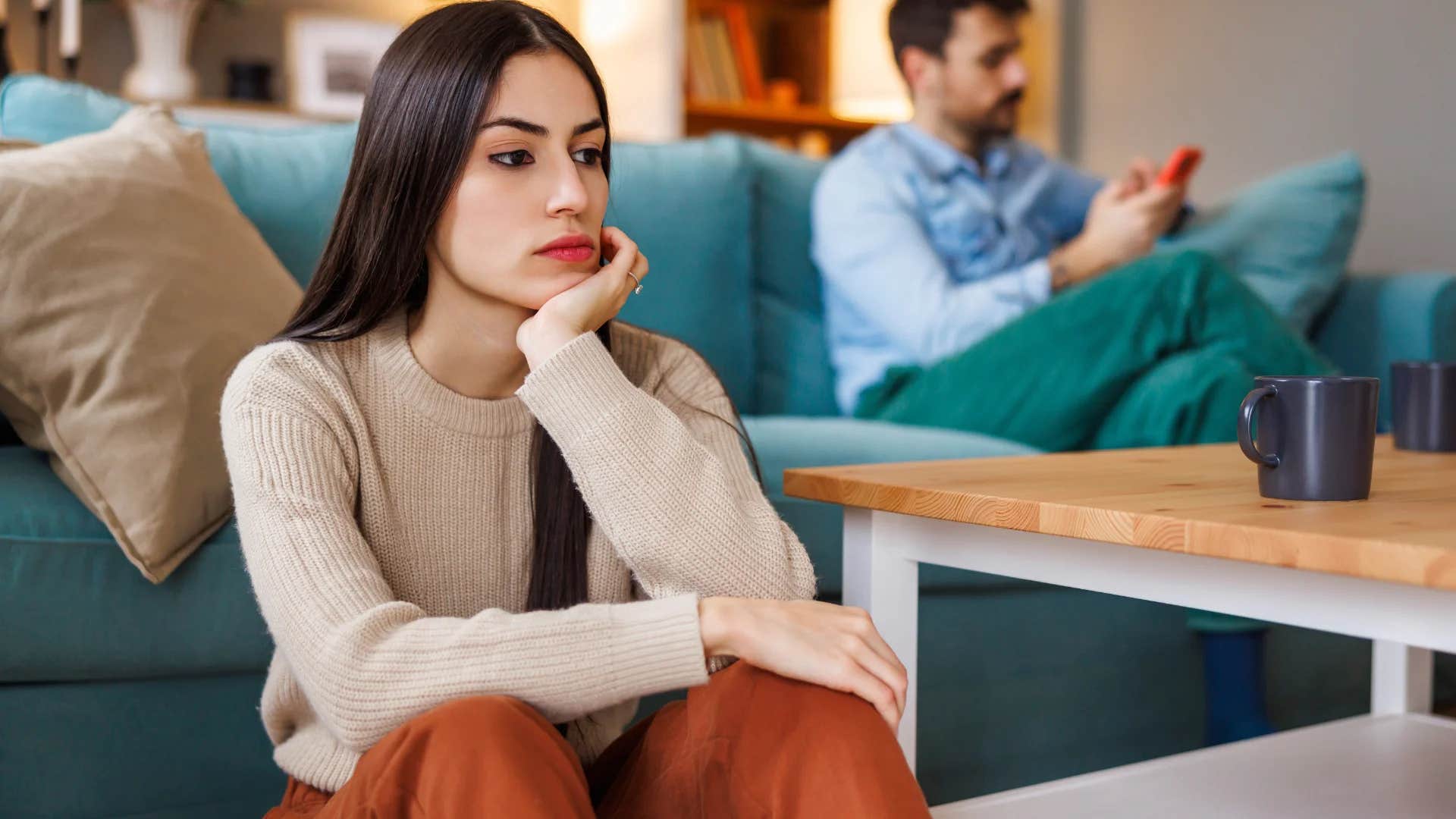 gen Z woman downplaying her small achievements looking upset