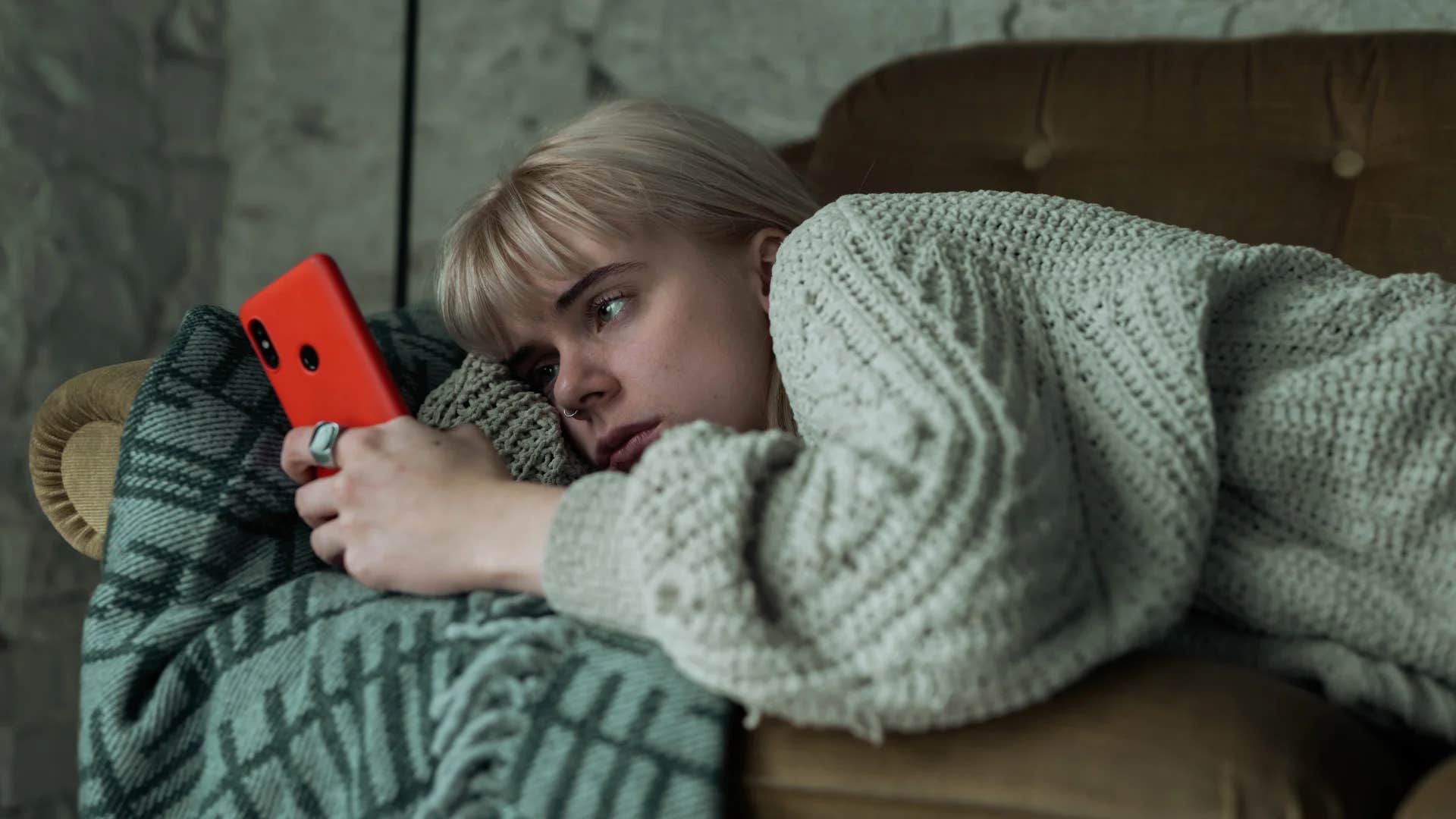 gen Z woman with unrealistic financial expectations looking stressed