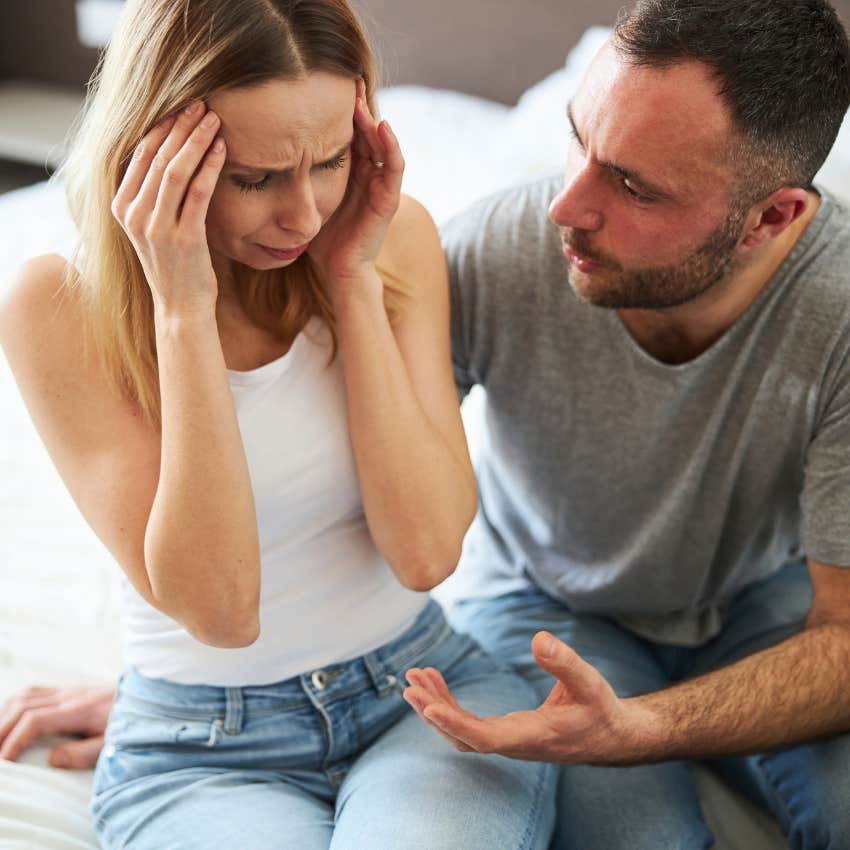 woman who doesn't trust her husband because her parents never played with her as a kid