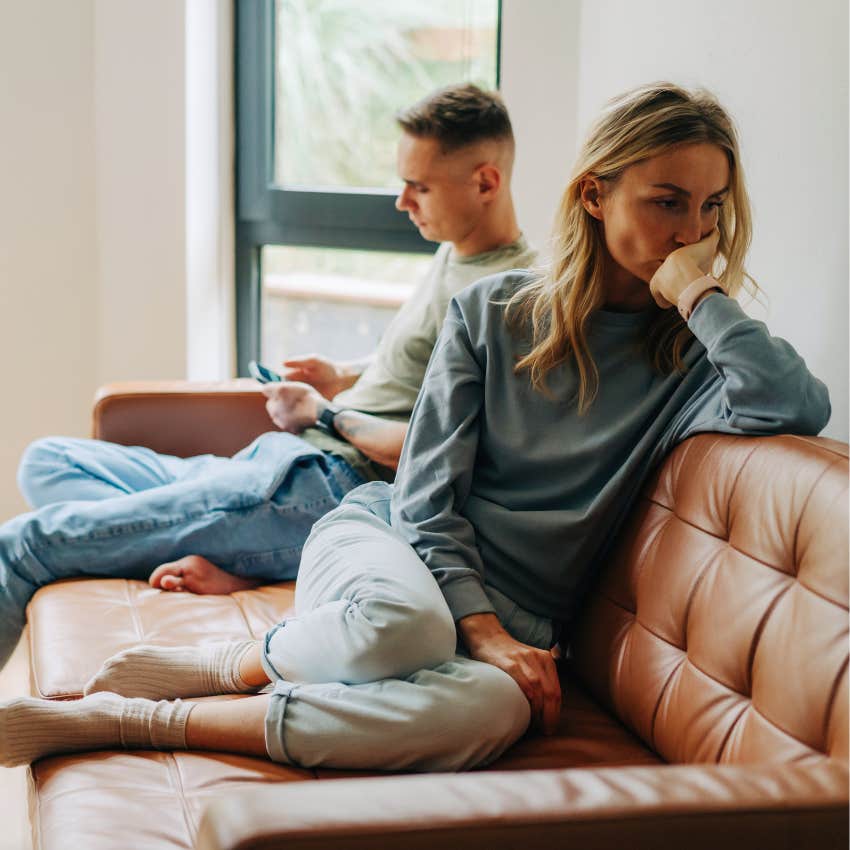 woman who avoids asking for help because her husband treats her like an employee